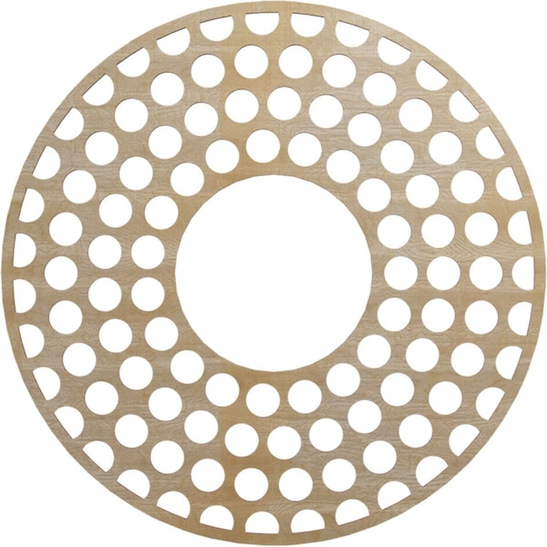 Ekena Millwork Fink Wood Fretwork Pierced Ceiling Medallion, Hickory, 28"OD x 10 1/8"ID x 1/4"T CMWP28X28X0250FFHI - main